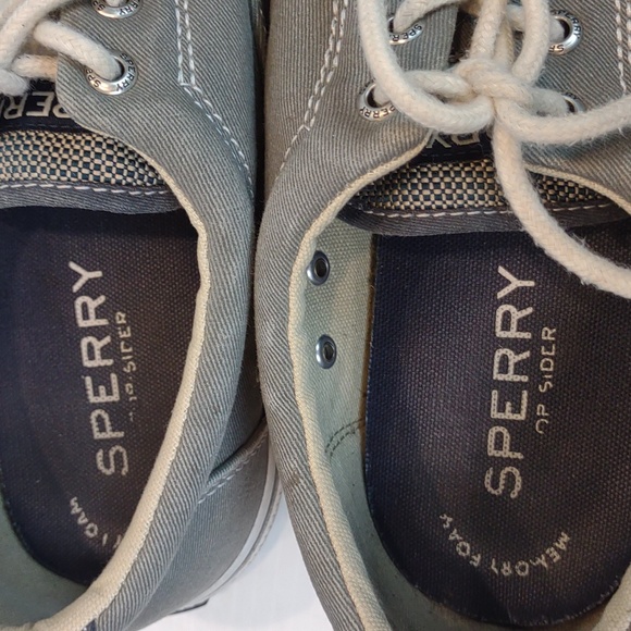 Sperry Topsider Men's Grey Halyard CVO Lace Up Saltwashed Sneaker - Picture 10 of 13